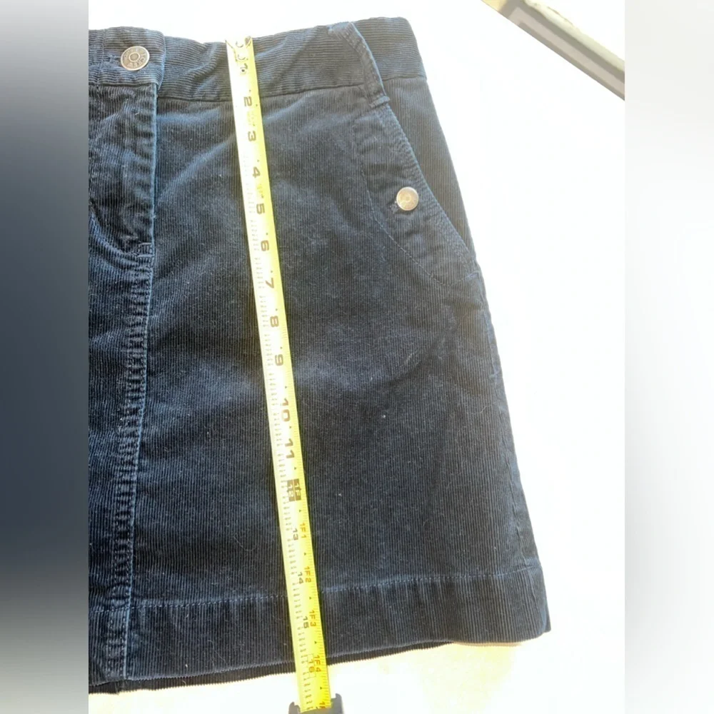J Crew navy corduroy mini skirt